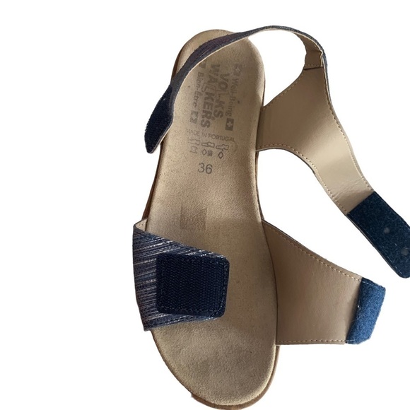 Volks Walker Blue/Silver Velcro Sandal - Picture 6 of 12